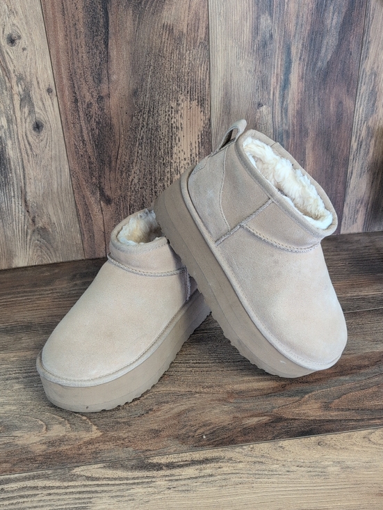 UGG Shoes - UGG Women's Classic Ultra Mini Platform Boots in Sand 7        R304